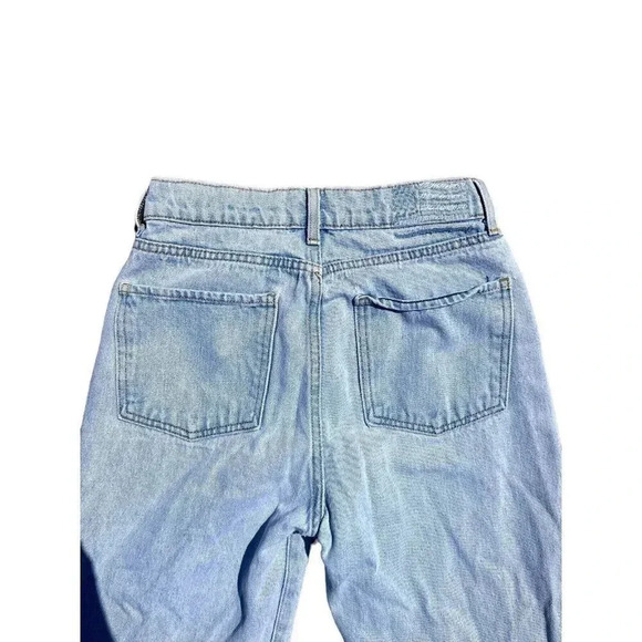 Revice 90s Baby Crossover Asymmetrical Button Fly Light Wash Straight Leg 27 - Picture 5 of 9